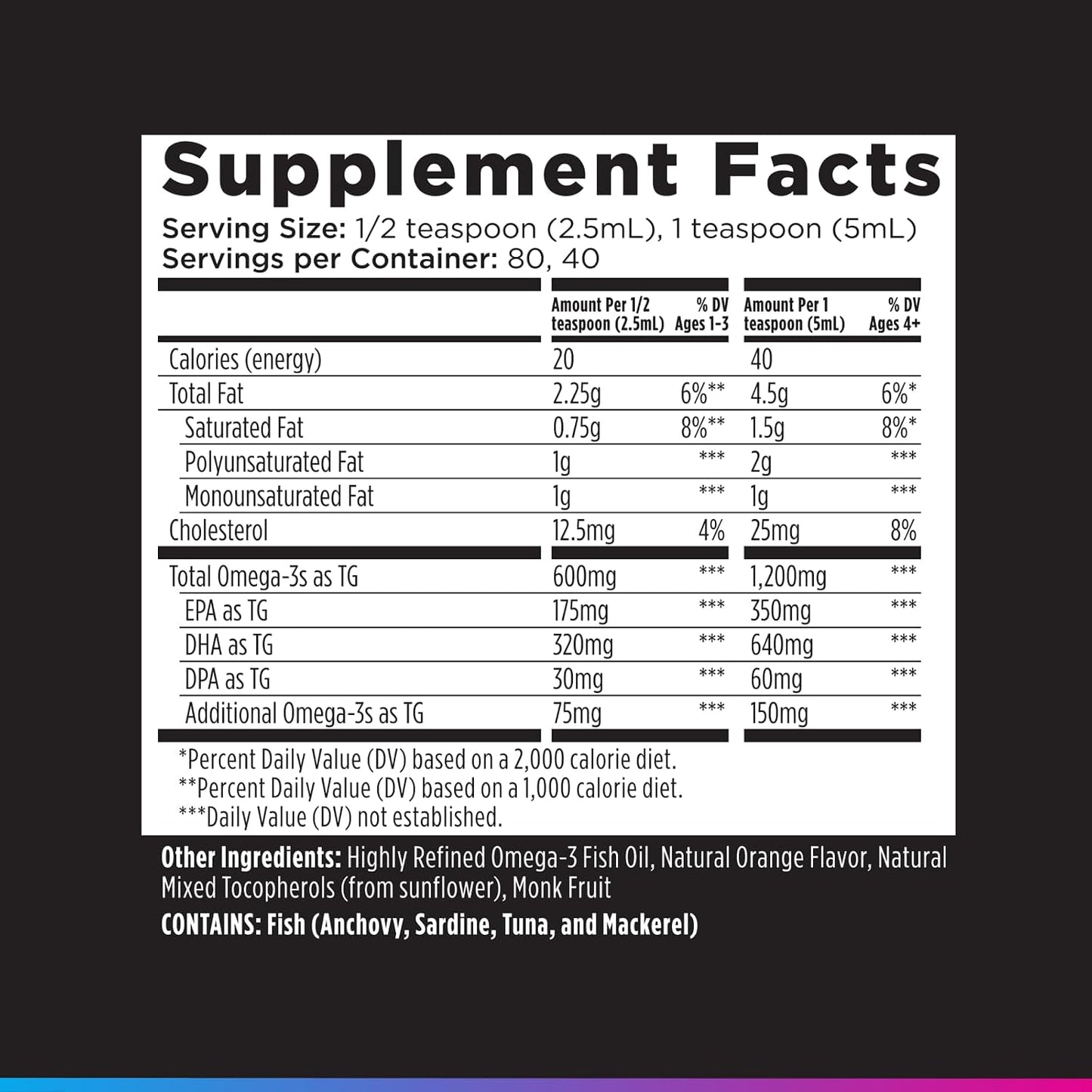 Livingood Daily Liquid Omega 3 Fish Oil, EPA & DHA Supplement with Monk Fruit & Orange Flavor, Supports Heart, Joint & Brain Health, Fish Oil for Men & Women, Non GMO, Gluten Free, 200 ML, 40 Servings