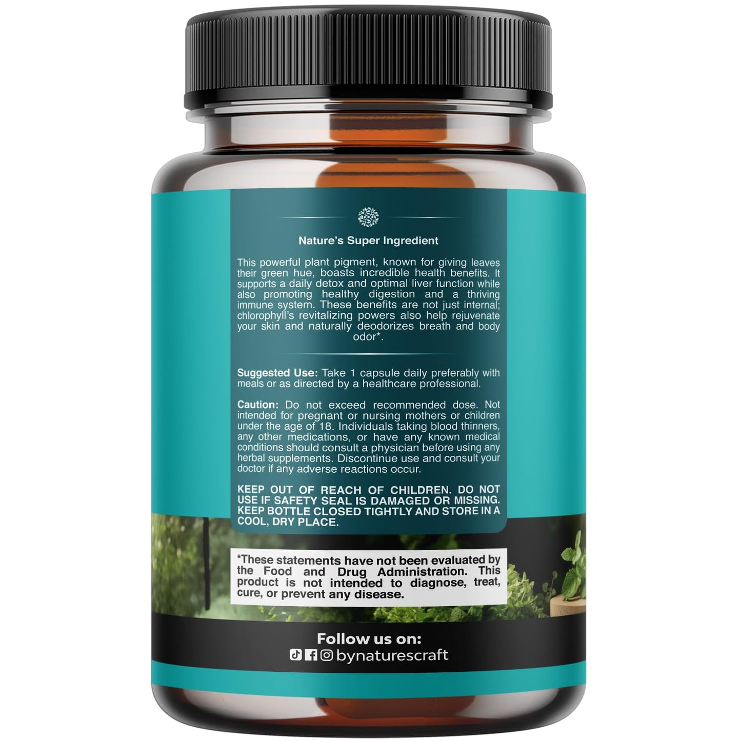 Chlorophyll Capsules for Cleanse and Detox Support - Internal Deodorant Pills for Body Odor with Mint & Parsley Extract Healthy Skin Immunity & Digestive Support - Vegan Non-GMO & Gluten Free (60ct)