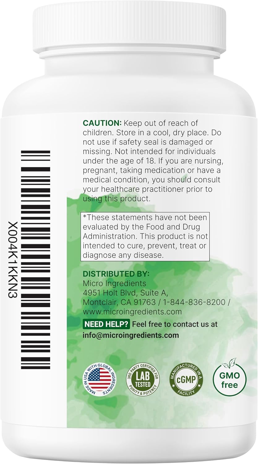 Micro Ingredients Probiotics 200 Billion CFU, 120 Veggie Capsules | Mega Probiotics for Men & Women | 40 Strains with Prebiotics, Postbiotics & Digestive Enzymes | Gut, Immune & Digestive Health