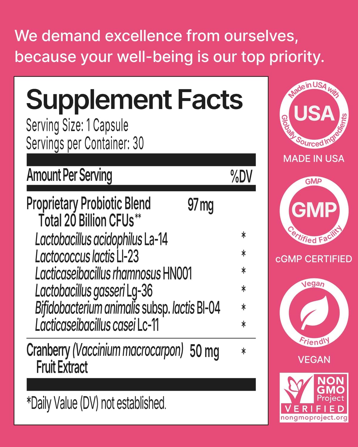 Metabolic & Women’s Health Bundle - Weight Management Probiotics (20B CFU, 8 Strains + Dihydroberberine) & Probiotics for Women Vaginal Health (20B CFU, 6 Strains with Natural Cranberry)