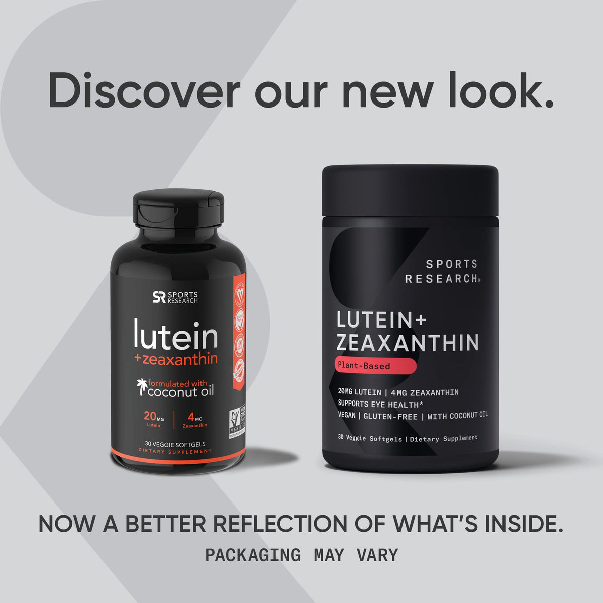 Sports Research Vegan Lutein + Zeaxanthin (20mg) with Organic Coconut
