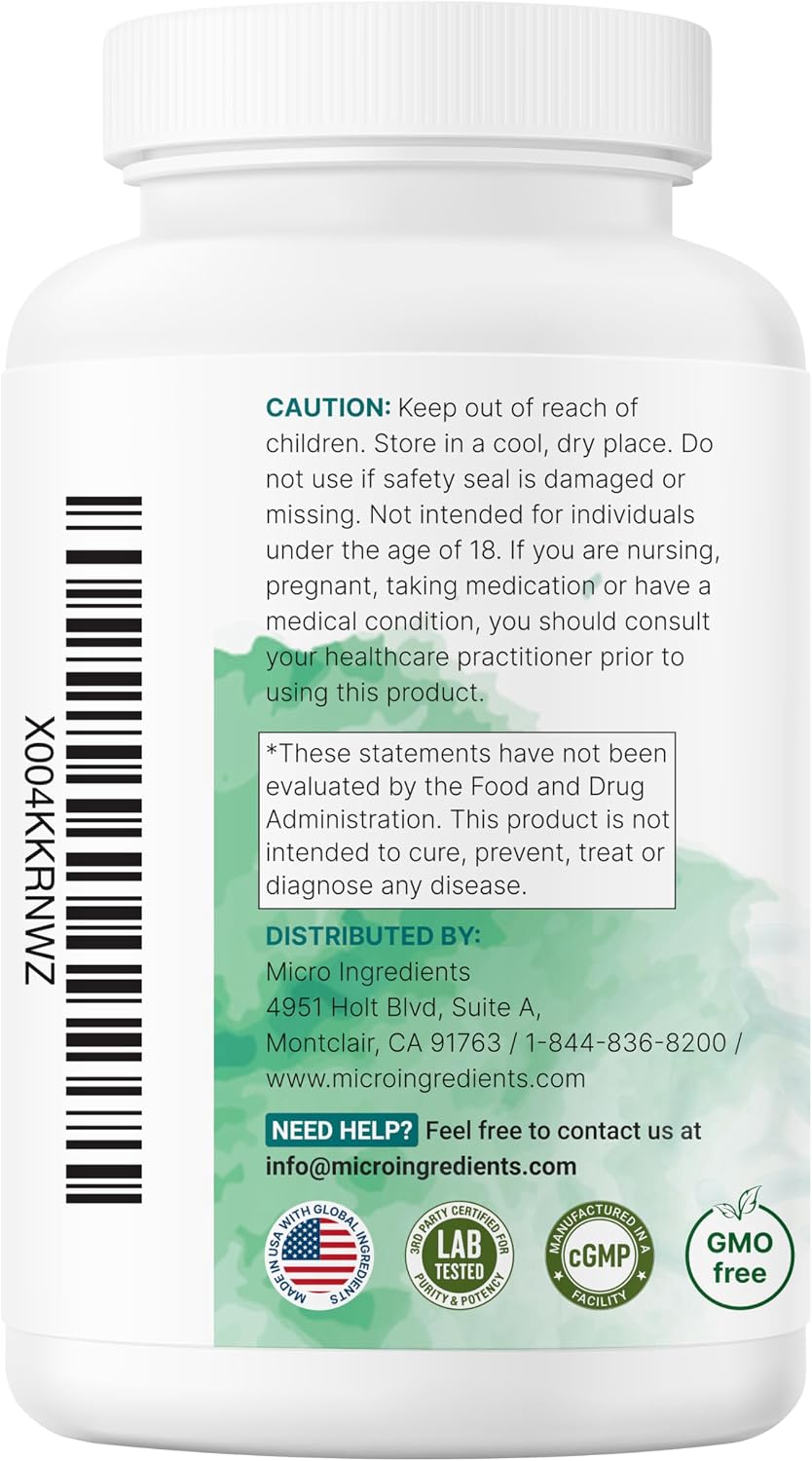 Micro Ingredients Super Enzymes with Prebiotics & Probiotics, 240 Veggie Capsules | Digestive Enzymes for Women & Men | Probiotic, Bromelain, Psyllium Husk & More | Immune & Gut Health Support*
