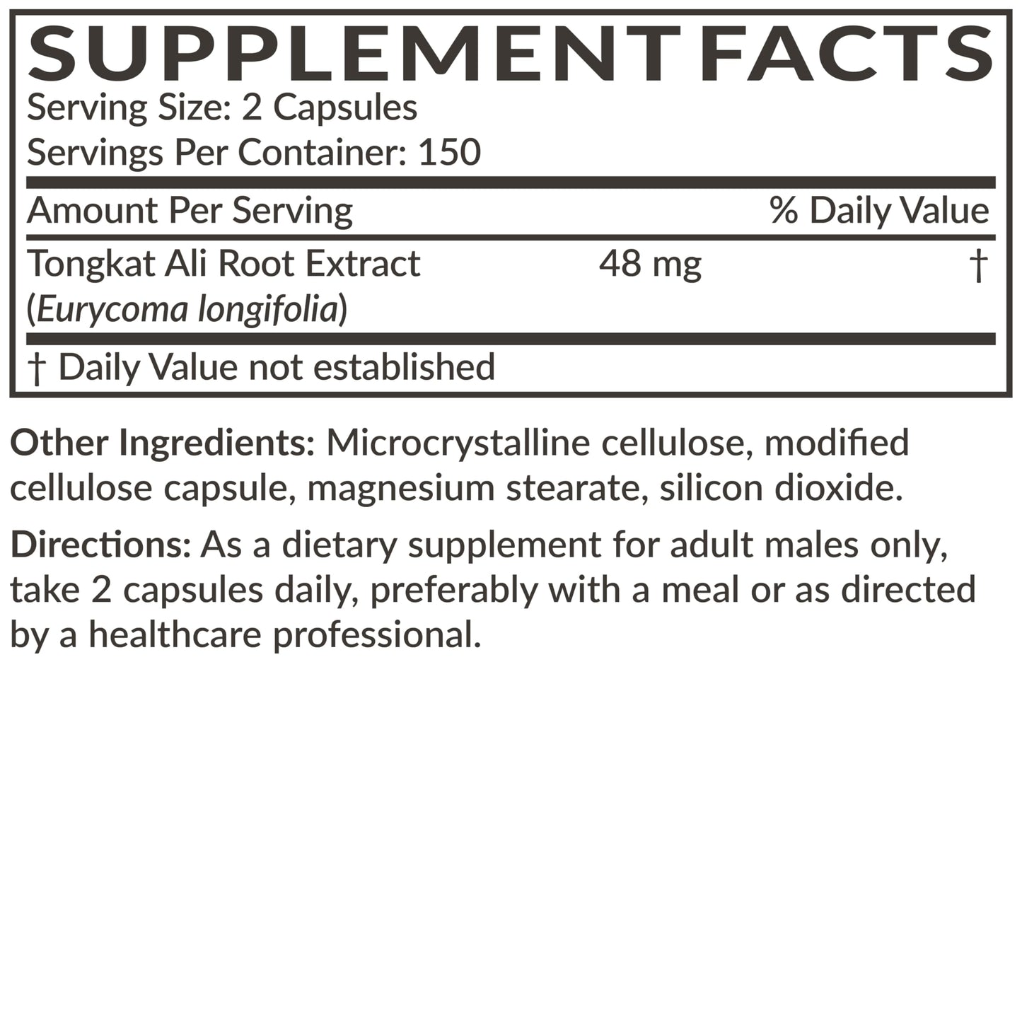 Futurebiotics Longjack Tongkat Ali Extra Strength Energy & Stamina Support - Non-GMO, 300 Vegetarian Capsules