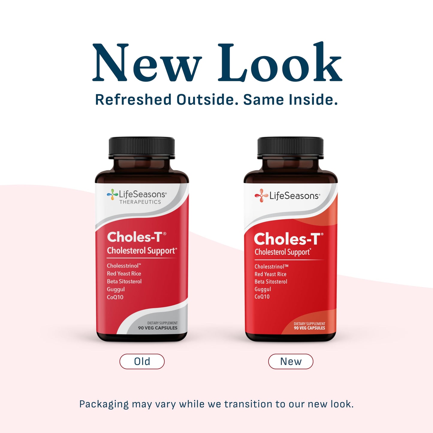 LifeSeasons Choles-T - Cholesterol Support Supplement - Supports Healthy Cholesterol Levels & Enhances Liver Function - Red Yeast Rice, CoQ10, Guggul & Phytosterols - 90 Capsules / 30-Day Supply