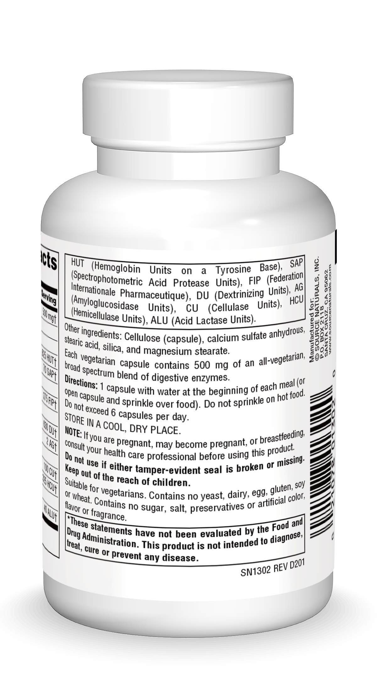 Source Naturals Essential Enzymes 500mg Bio-Aligned Multiple Enzyme