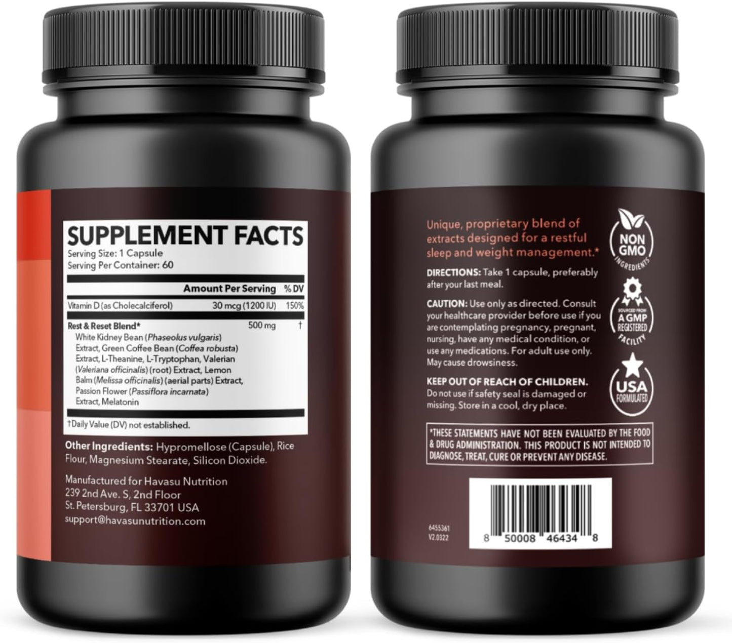 Night Time Fat Burner for Weight Loss Support for Men and Women, 60 Count | Appetite Suppressant and Overnight Metabolism Booster with Melatonin for Sleep Support, Vegan, Gluten Free, 60 Servings