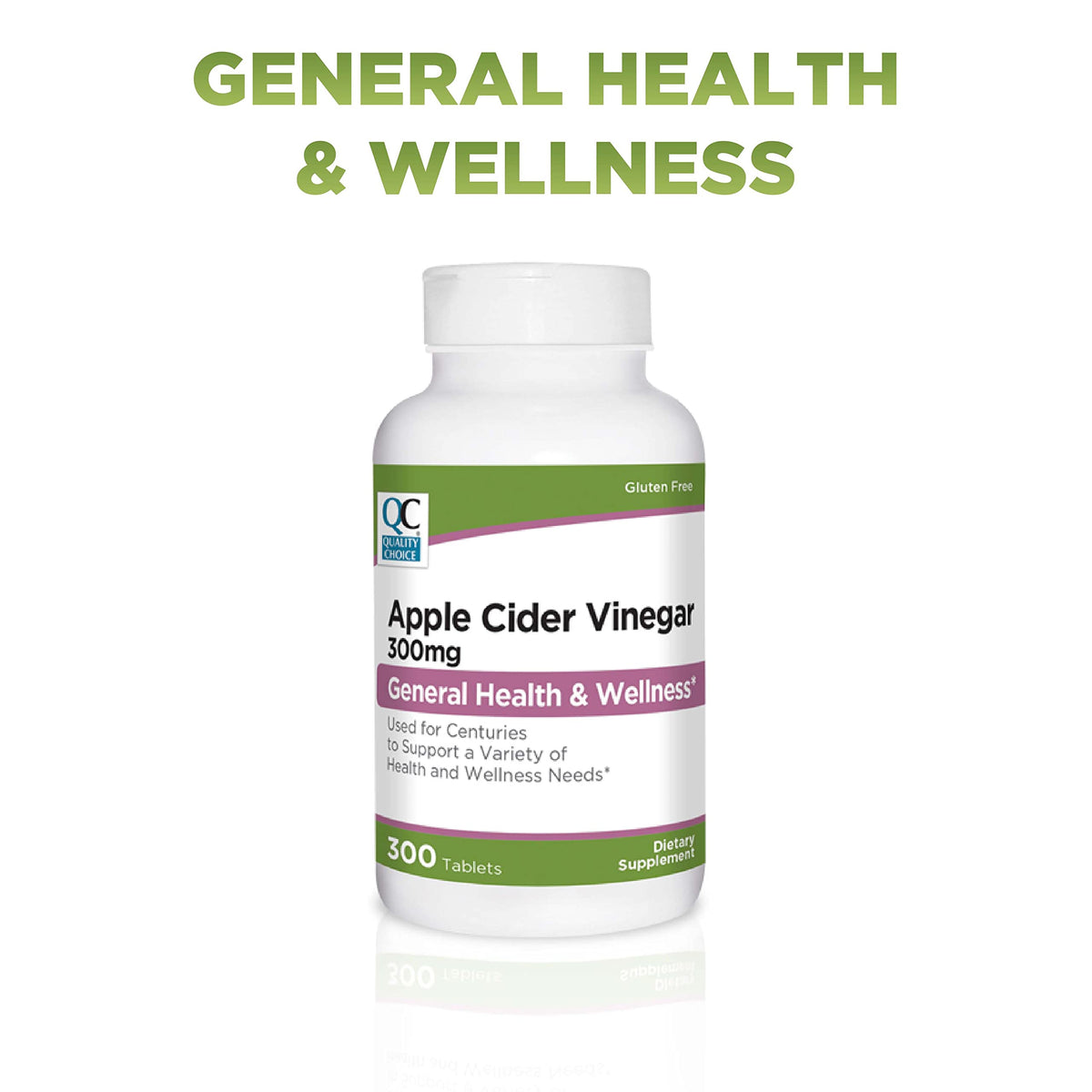 Quality Choice Apple Cider Vinegar 300 mg - General Health and Wellness - Dietary Supp