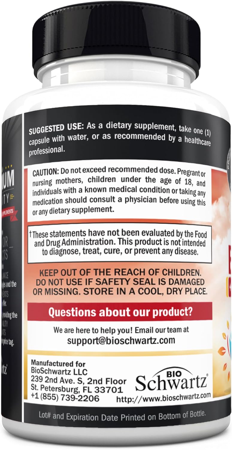 Vitamin B Complex with Vitamin C for Maximum Absorption, 60 Capsules