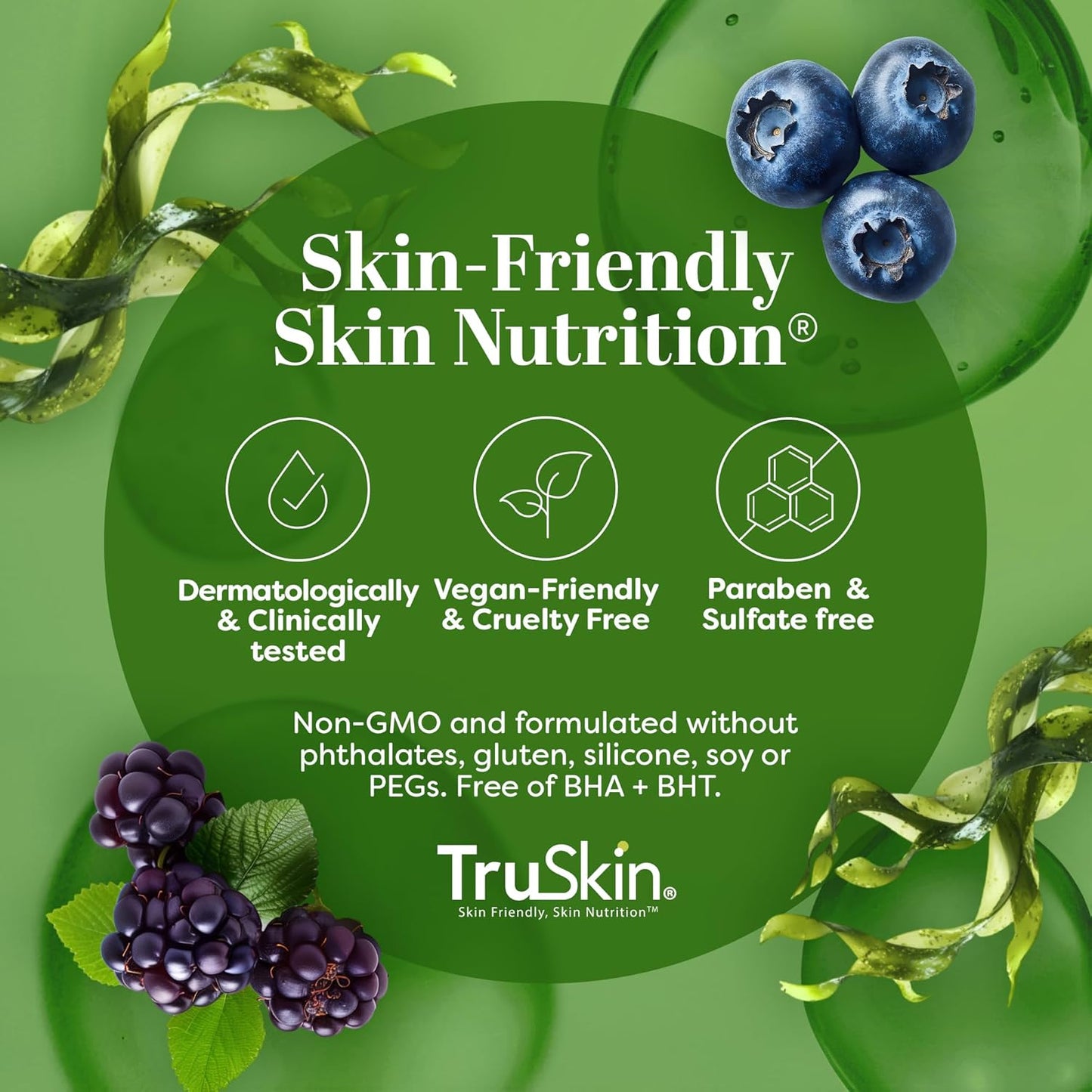 TruSkin Peptide Serum for Face with Tripeptide-29 & Ceramides, 1 fl oz | Multi-peptide formula with Ceramides helps support collagen, skin barrier & firmer-looking skin for smoother texture