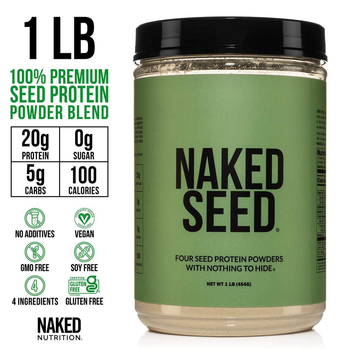 Vegan Protein Bundle: Naked Seed and 1LB Naked Rice