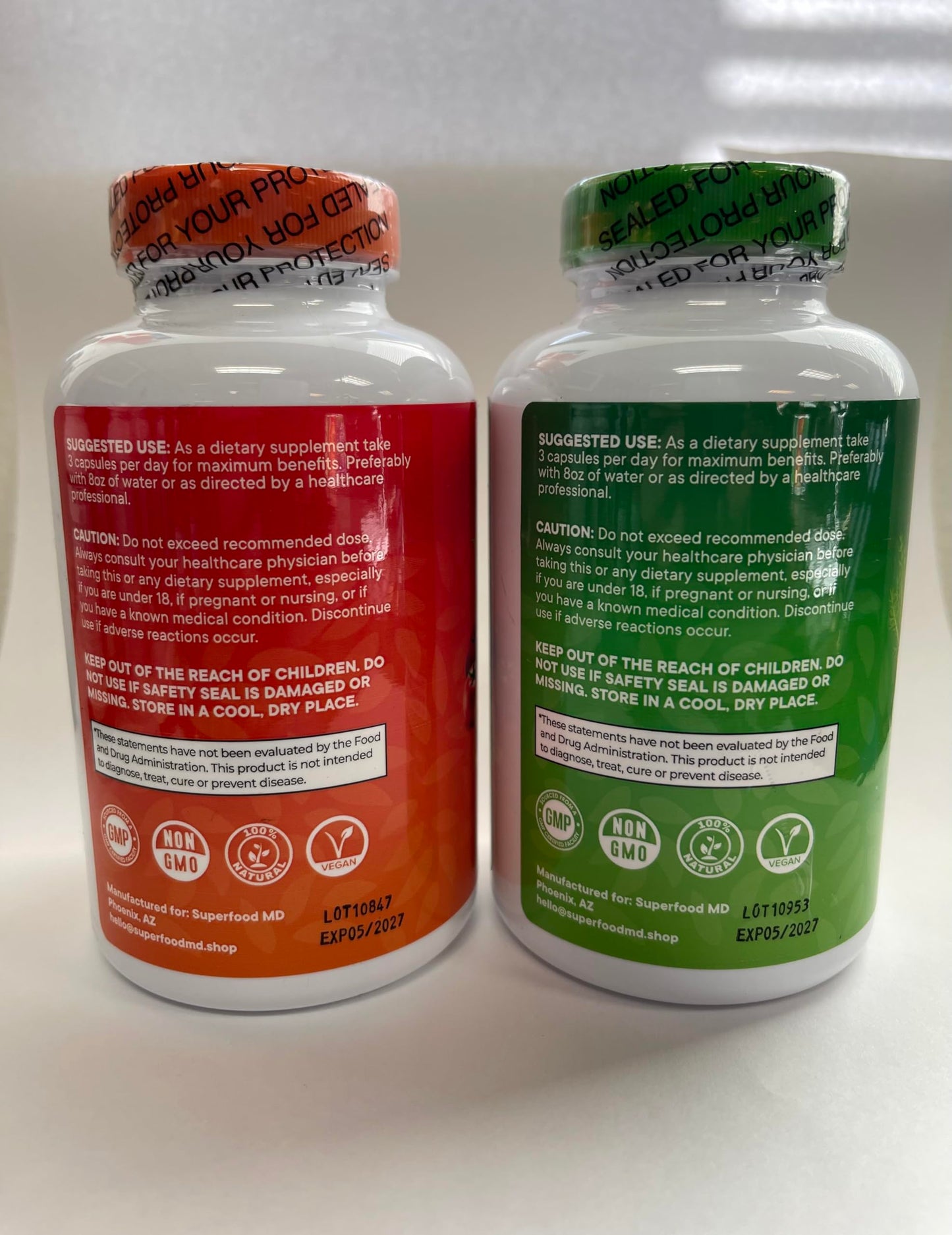 Superfood Fruit and Veggie Supplement - 360 Whole Super Fruit and Vegetable Supplements & Vitamin with Beta-Carotene, Soy Free- 180 Count (Pack of 2)