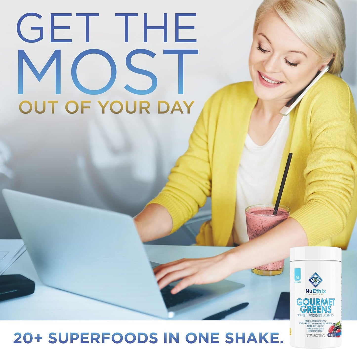 NuEthix Formulations Gourmet Greens and Bloat-Eaze Pro Bundle