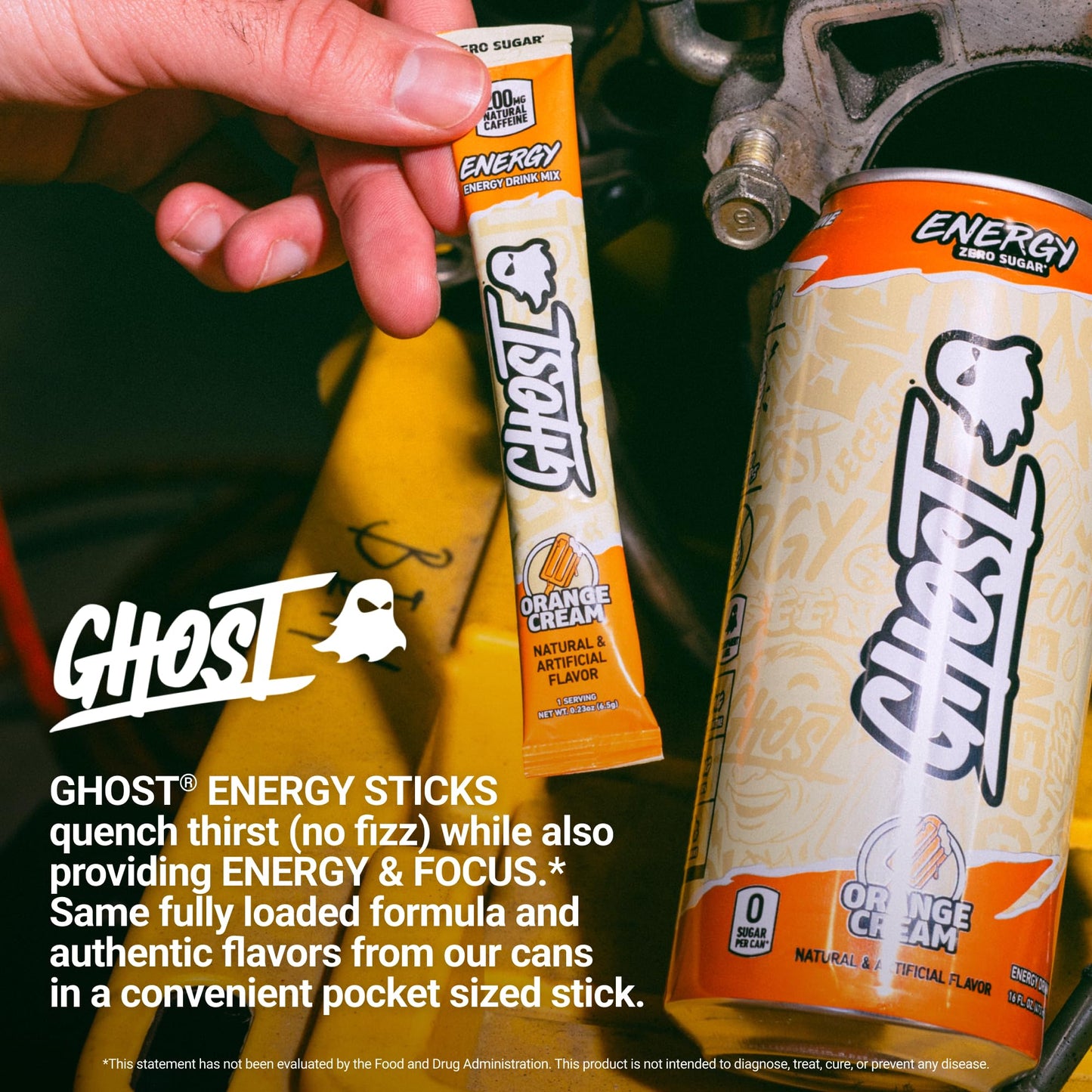 GHOST Sugar-Free Energy Drink Packets, Welch's Grape - 200mg of Natural Caffeine, Daily Vitamins & More, No Artificial Colors - Pre-Workout Energy Drink Mix - 24 On The Go Sticks