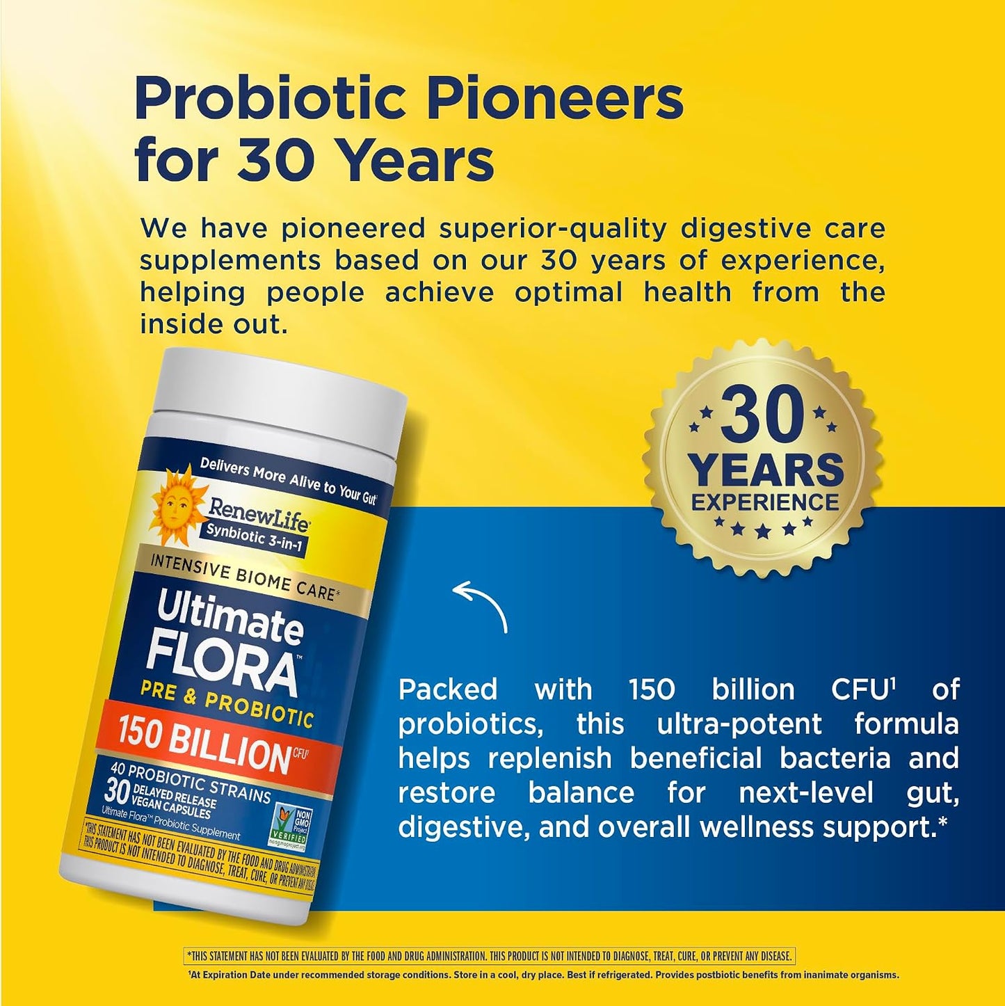 Renew Life Ultimate Flora Probiotic 150 Billion CFU