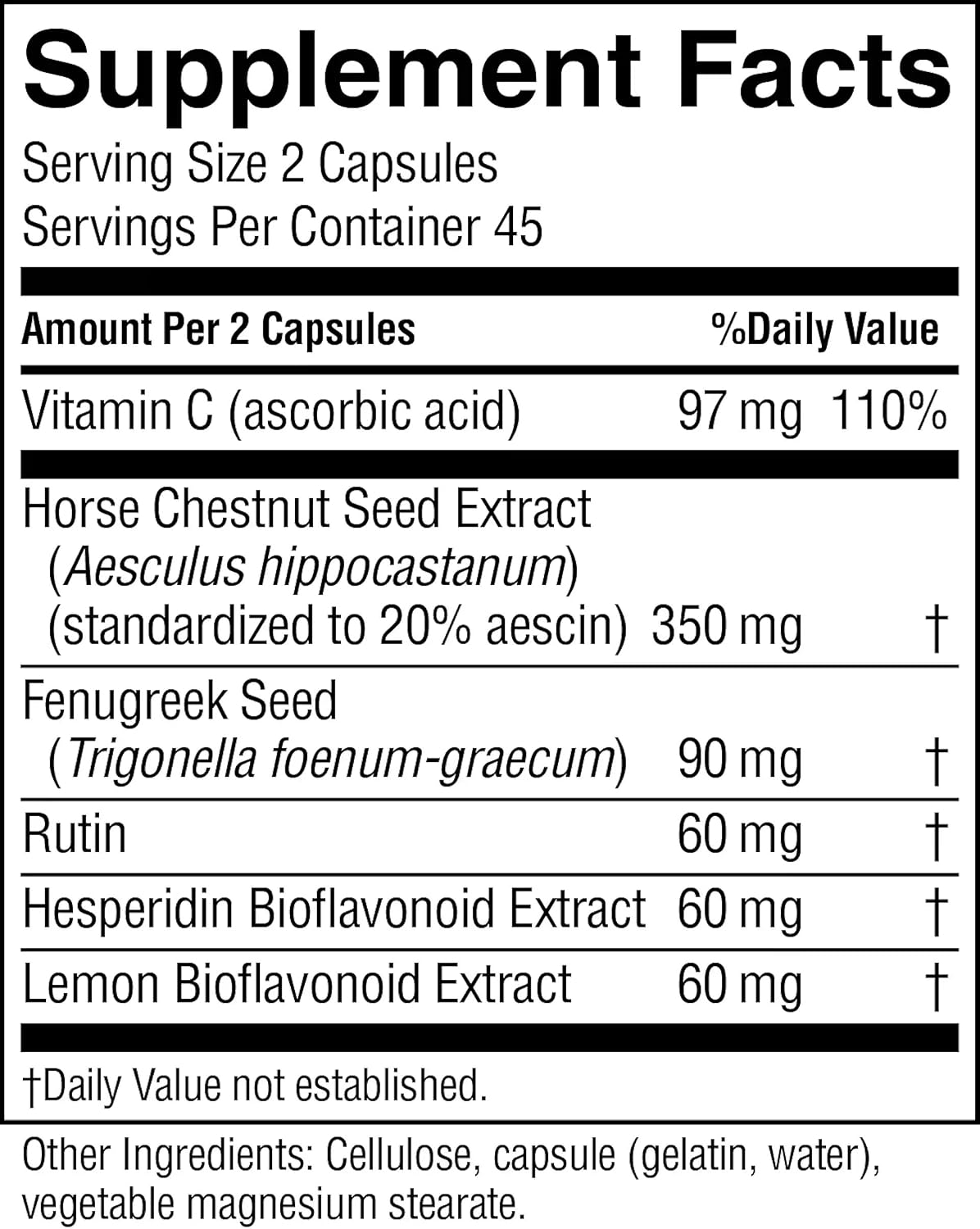 Nature's Sunshine Vari-Gone, 90 Capsules, Varicose Vein Supplements with 7 Powerful Herbs and Nutrients That Support Circulation for Vein Health, Strength, and Function