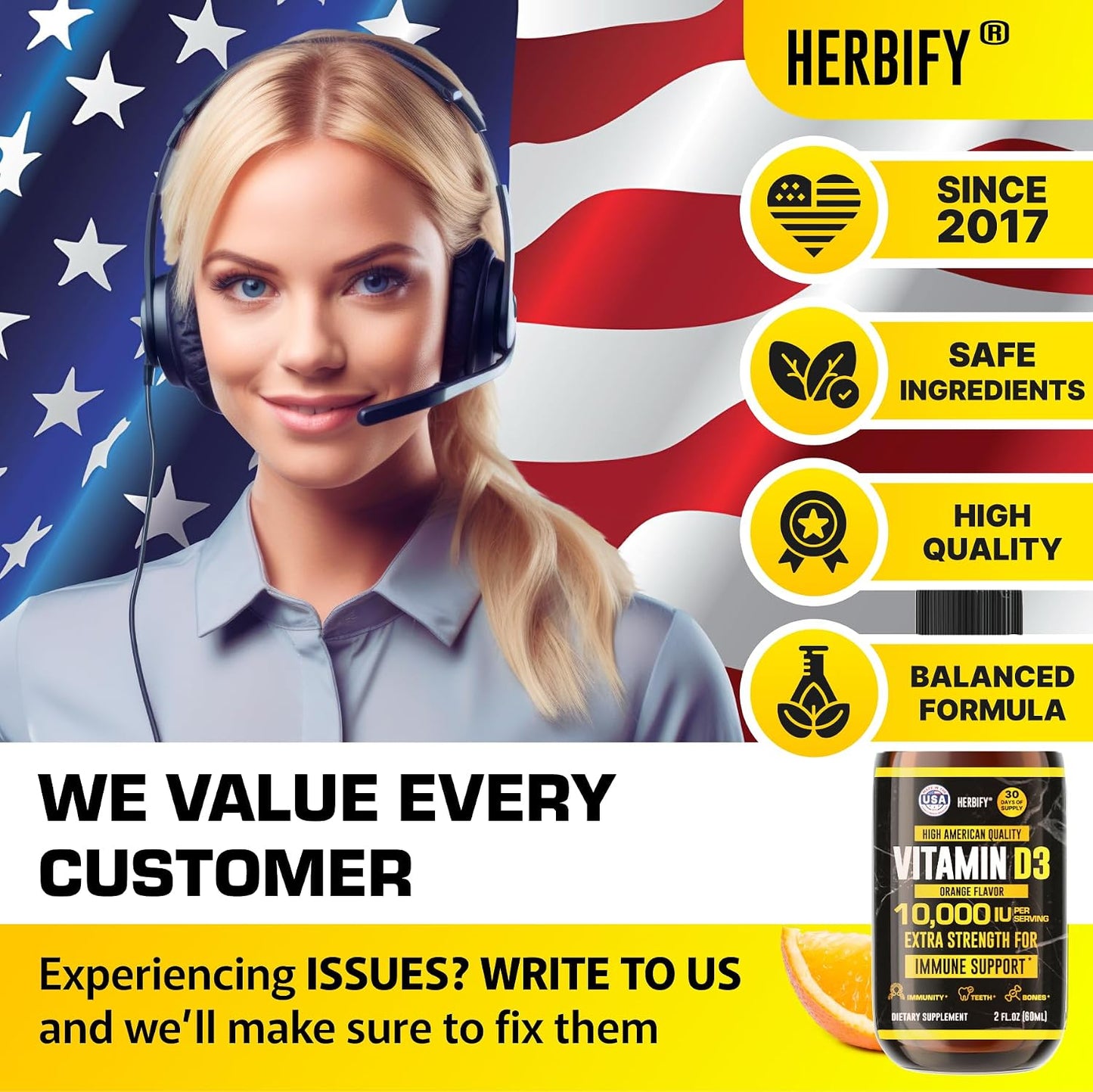HERBIFY Bundle - Mullein Leaf Extract & Vitamin D3 - Respiratory Support & Immune Boost