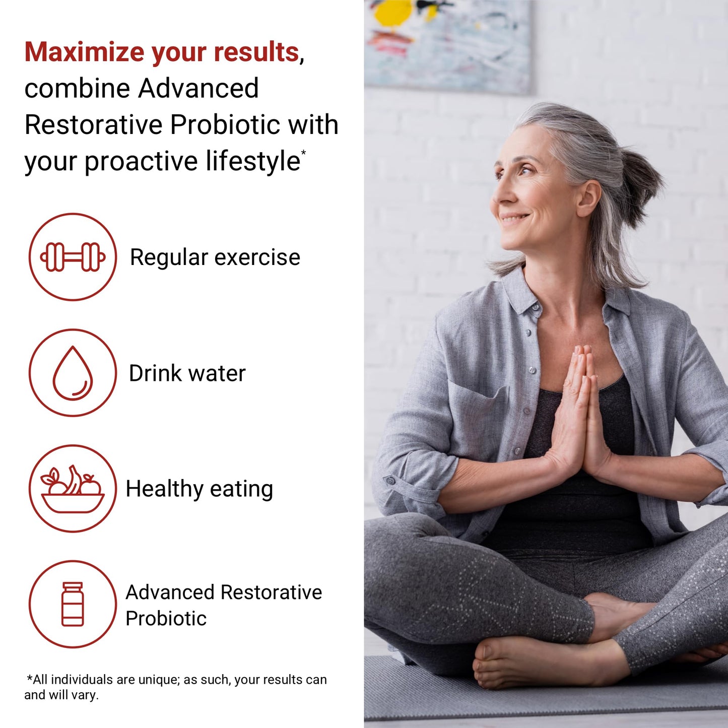 ACTIVATEDYOU Advanced Restorative Probiotic for Daily Use- 30 Strain Digestive Gut Health & Immune Function Support