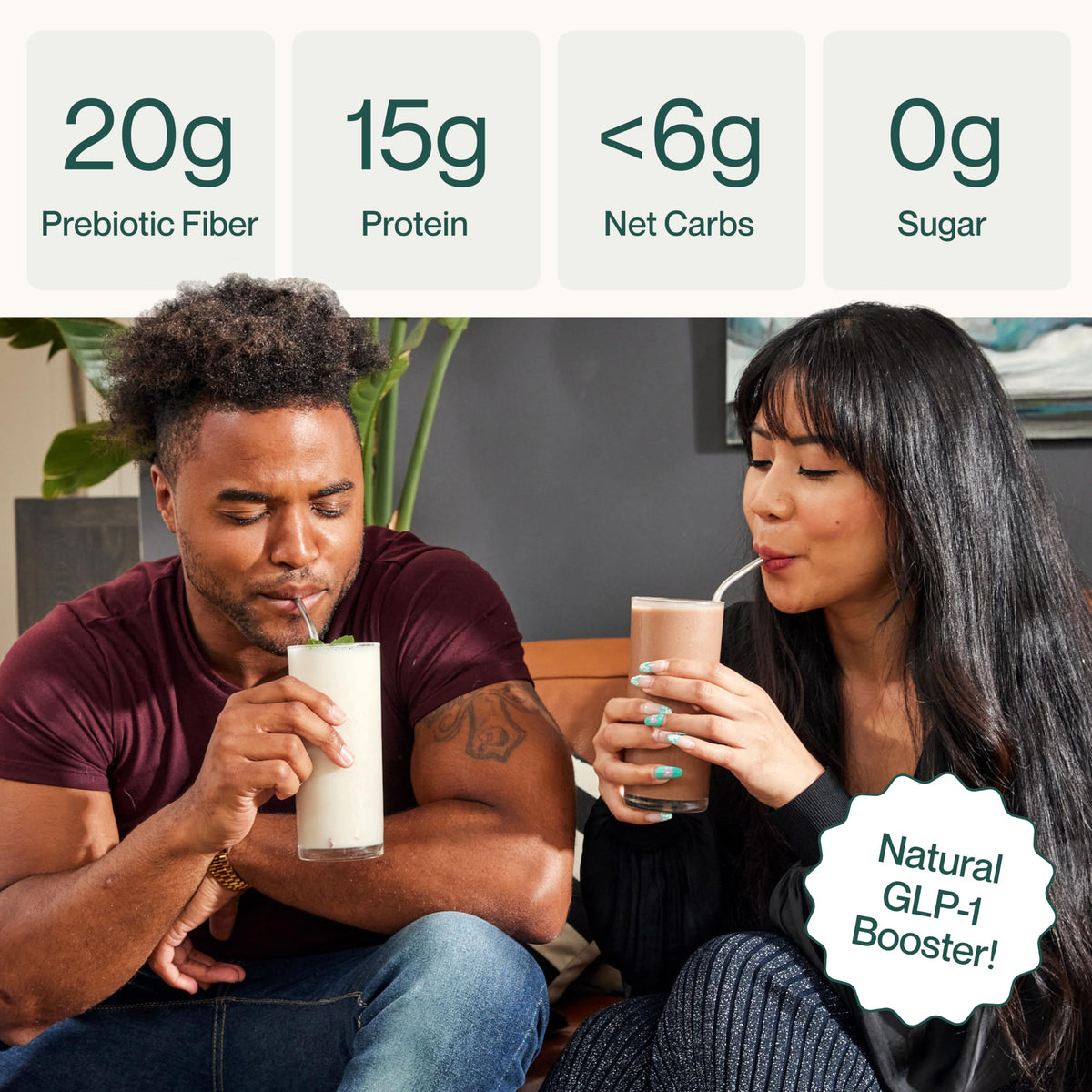 Supergut Prebiotic Shakes | Meal Replacement | Gut Health | Appetite Suppressant | High Protein and Fiber