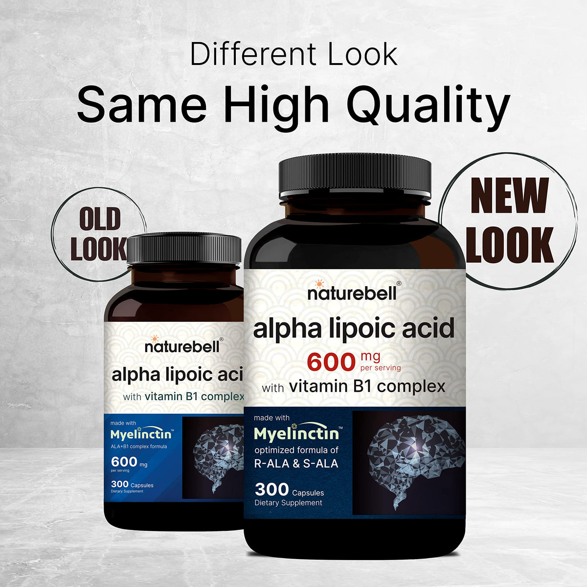 NatureBell Alpha Lipoic Acid 600mg Per Serving | 300 Capsules - with Vitamin B1