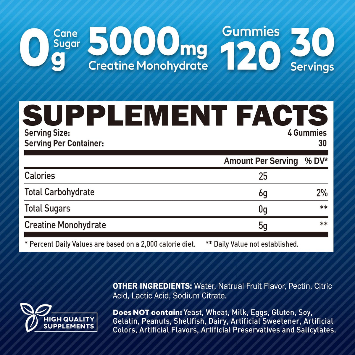 duwhot Creatine Monohydrate Gummies for Men, Creatine Monohydrate 5g