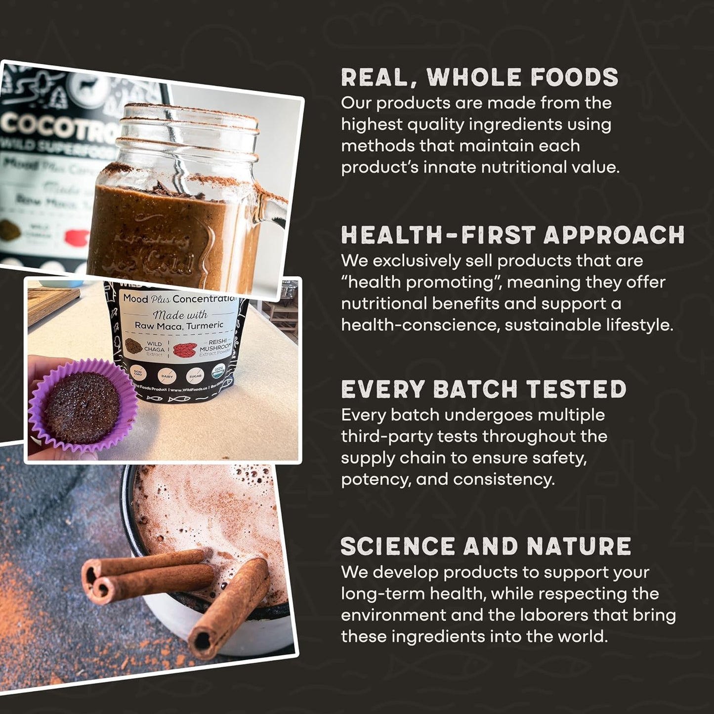Cocotropic & Salt Duo: Wild Cocotropic Mushroom Cacao & Wild Himalayan Pink Salt (16oz Each)