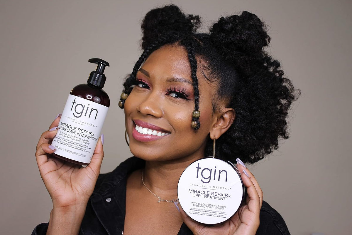 tgin CPR Protein Treatment – Deep Conditioner for Stronger Curls – 12 Oz