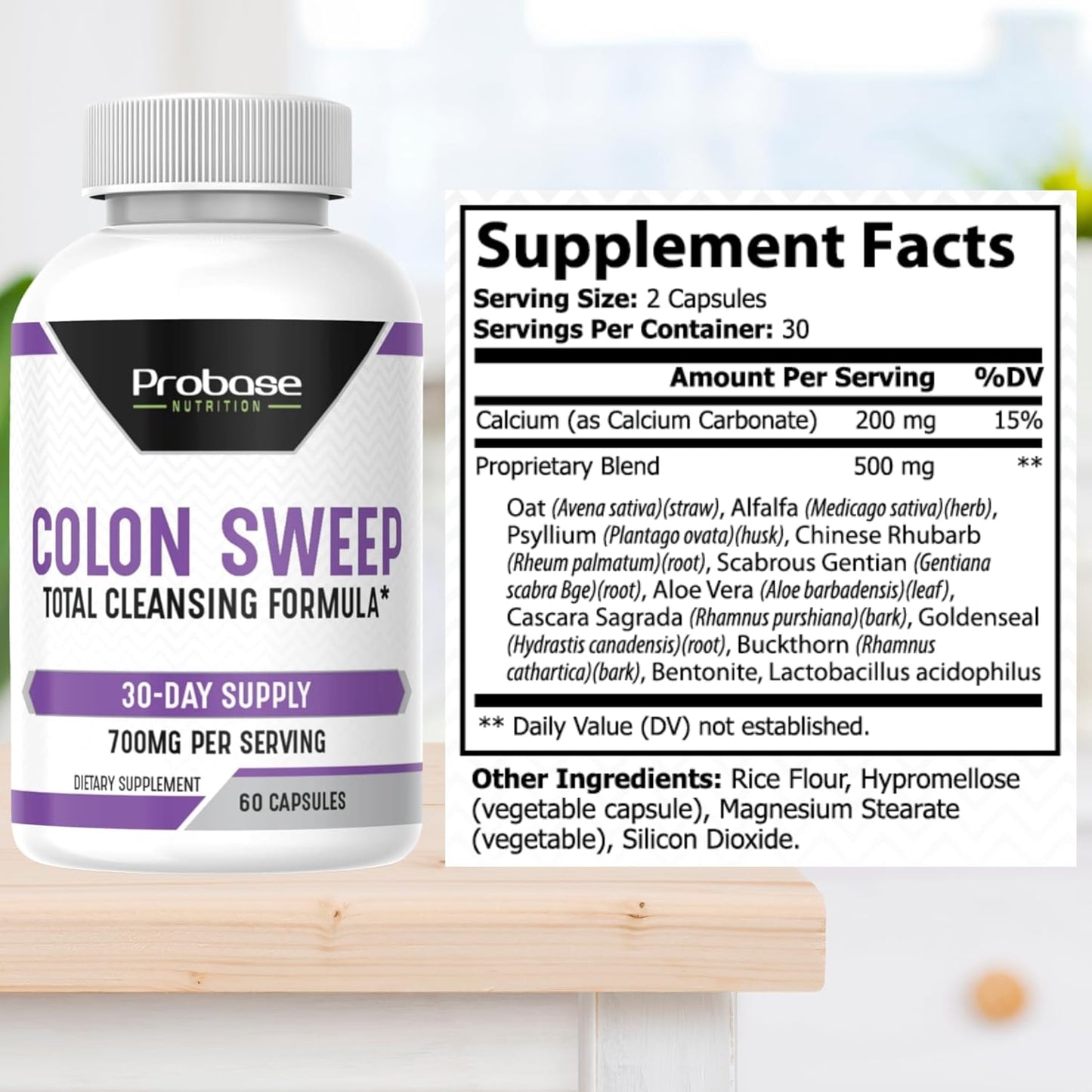 Probase Nutrition Colon Sweep 60 Capsules 30-Day Supply