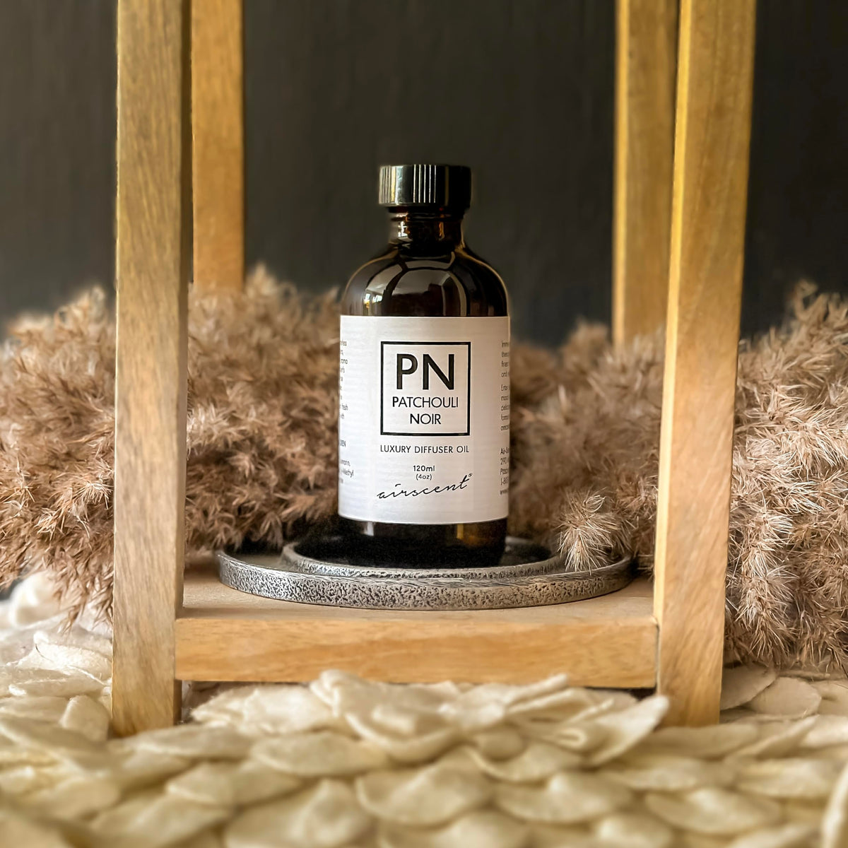 Patchouli Noir Diffuser Oil - Air-Scent Aroma and Essential Oil Blend - 120 Milliliter (4 fl oz) Bottle