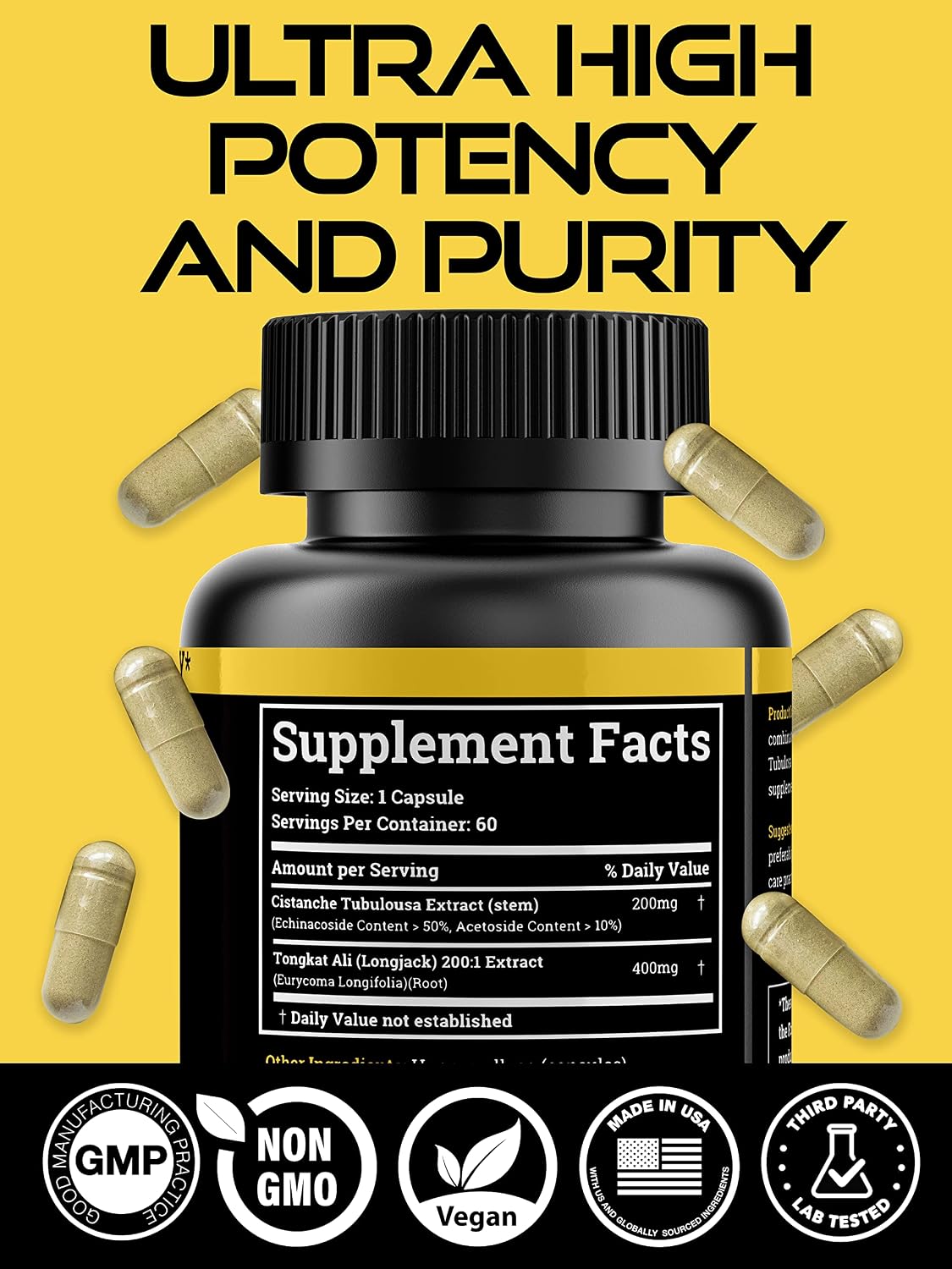 Black Forest Supplements (Value Pack): 1X Cistanche Tubulosa & 1X Berberine