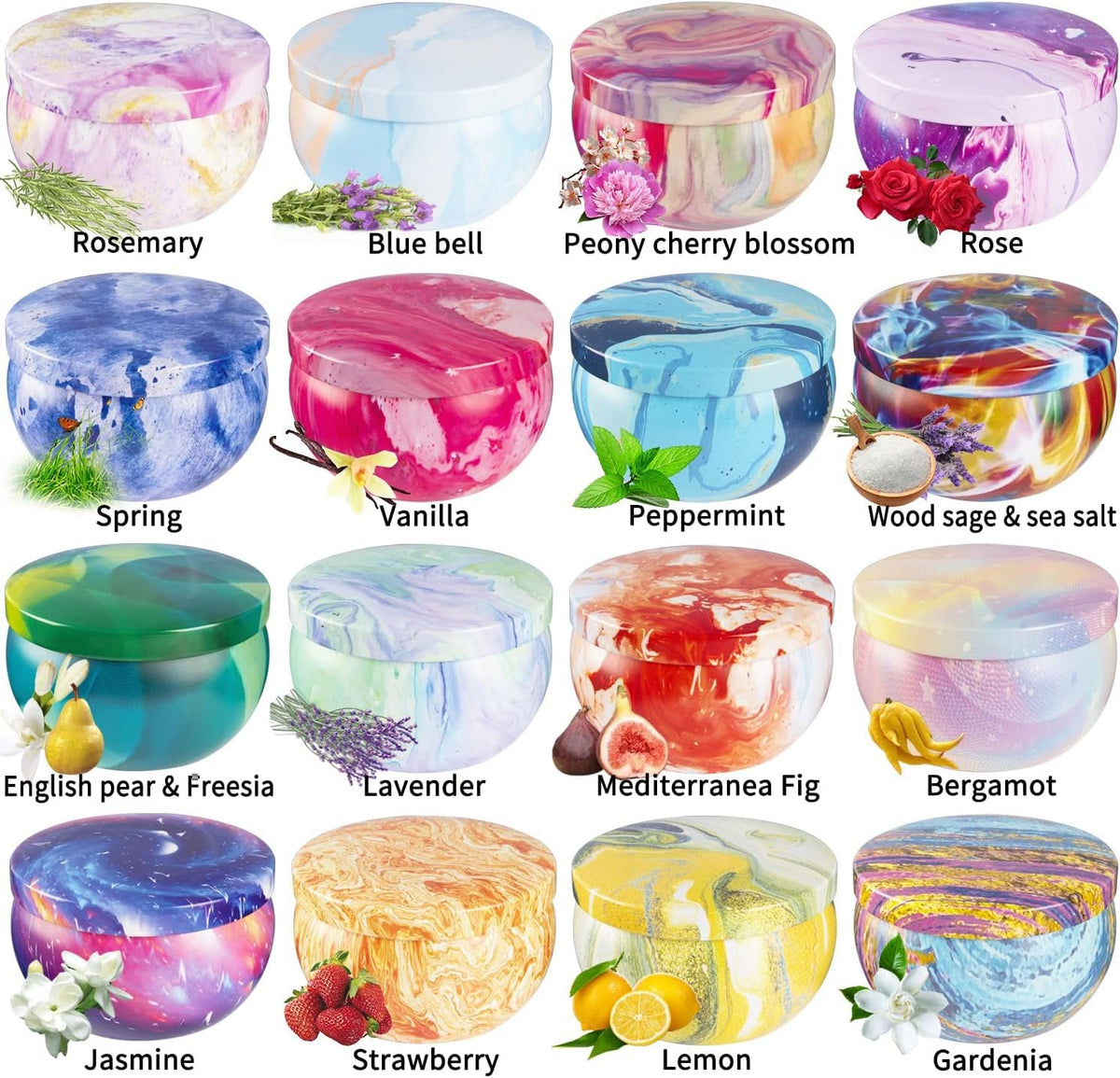 Scented Candles Aromatherapy Candles for Stress Relief,Soy Wax Candles Gifts for Women