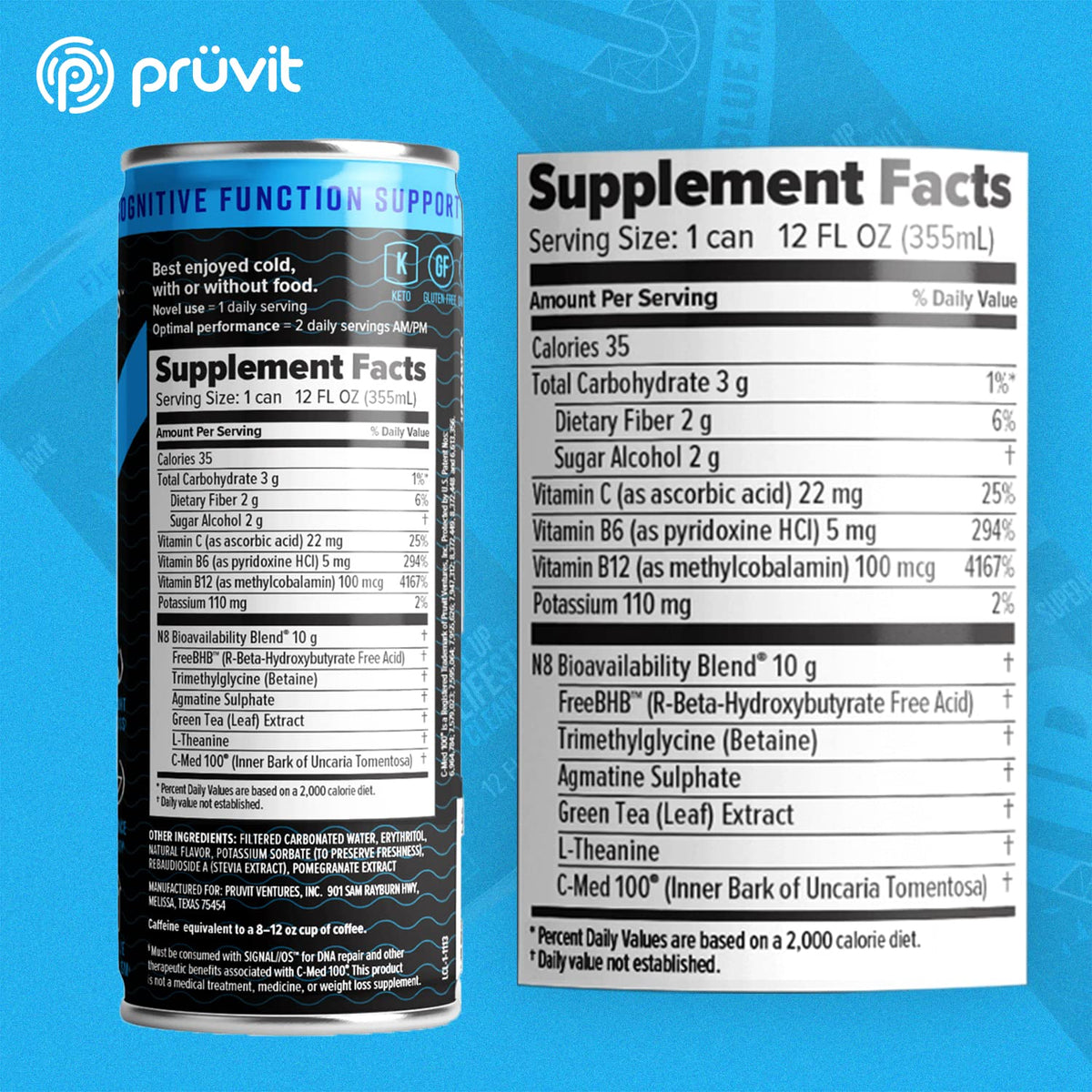 The Blue Razz Keto//Up® Drink – Ready-to-Drink Ketones for Focus for Men and Women