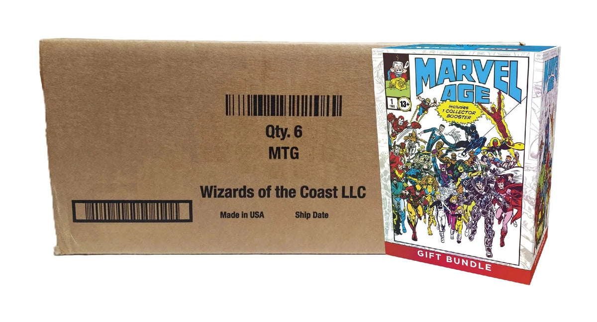 SEALED CASE! 6x Gift Bundle Bundle Marvel Super Heroes MSH MTG
