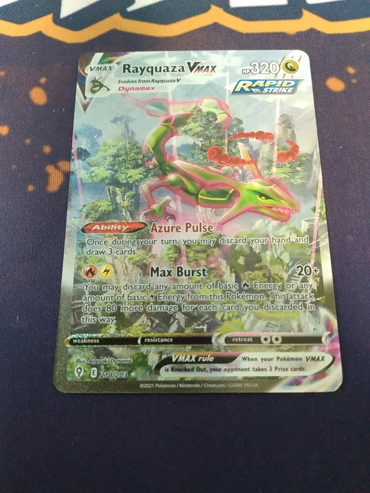 Rayquaza VMAX (Alternate Art Secret) - SWSH07: Evolving Skies (SWSH07)