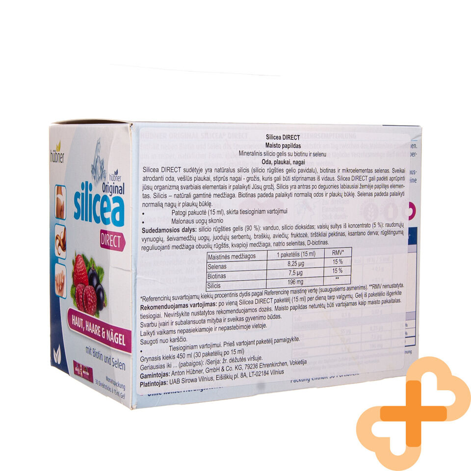 SILICEA DIRECT 15 ml Oral Gel 30 pcs. Drink Liquid Skin Hair Nail Supplem