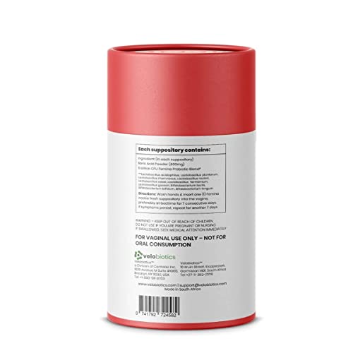 Femina Probiotics Cookie Fresh with 600mg Boric Acid for BV Control 20-Count with Applicator