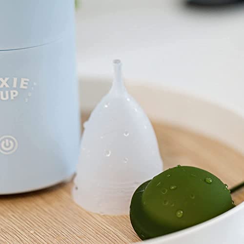 Pixie Menstrual Cup & Disc Steamer Sterilizer 2.0 - Kills 99.9% of Germs with Cleaner Steam