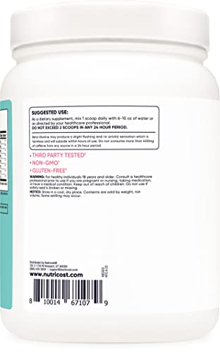 Nutricost Pre-Workout Powder for Women, Peach Mango, 60 Servings