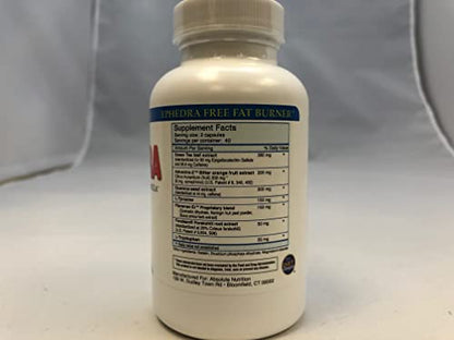 Absolute Nutrition Thermogenic Fat Burners, Nophedra Capsules, 80 Count Bottle