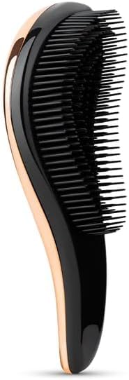 JSHealth Signature Rose Gold Hair Brush - Detangle + Smooth for Women | Gentle on Hair, Supports Scalp Health and Hair Follicles