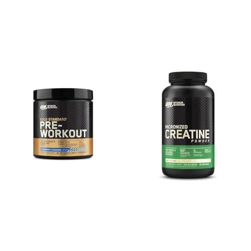 Optimum Nutrition Gold Standard Pre-Workout & Micronized Creatine Monohydrate Powder