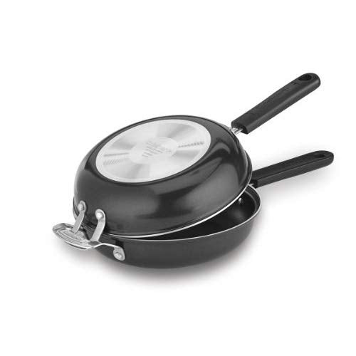 Cuisinart FP2-24BK 10-inch Nonstick Set Frittata Non-Stick Sauce Pan, Black/Stainless
