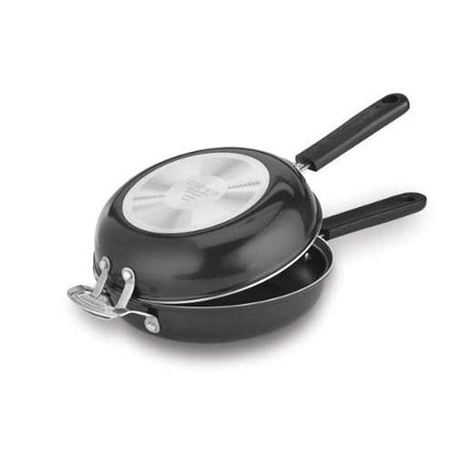 Cuisinart FP2-24BK 10-inch Nonstick Set Frittata Non-Stick Sauce Pan, Black/Stainless
