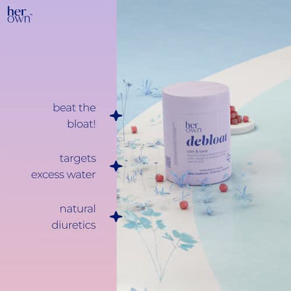 her own Debloat Gummy, Bloating and Gas Relief, Helps Reduce Water Retention