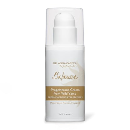 VIDAPURA Dr. Anna's Wild Yam Progesterone Cream for Women - Pregnenolone and Tri-Peptides 