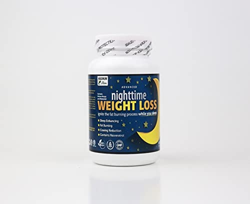 Maximum Slim Advanced Nighttime (Fat Burning) Weight Loss with African Mango, Green Tea