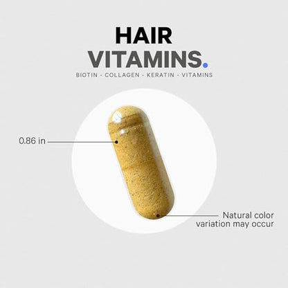 Codeage Hair Vitamins 10000 mcg Biotin, Keratin, Collagen, Vitamin A, B12, C, D3, E, Zinc