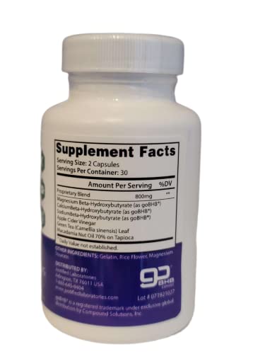 (5 Pack) Trim Life Labs Keto Pills Includes Apple Cider Vinegar Patented goBHB® Exogenou