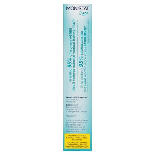 Monistat Care Maximum Strength Instant Itch Relief Cream, 1 Ounce each (Value Pack of 5)