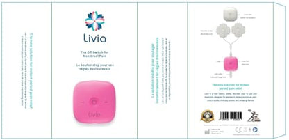 Livia Menstrual Pain Relief Device, Pink - The Off Switch for Period Pain - Portable Unit