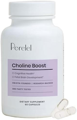 Perelel Birth Prep Bundle, 3rd Trimester Prenatal Vitamin Pack, Sleep Support, & Choline Boost